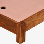 Fairmont Sheesham Wood King Size Bed In Scratch Resistant Rustic Teak Finish - Image 4