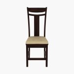 Isadora 4 Seater Round Dining Set (Walnut Finish) - Image 4