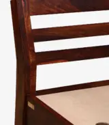 Fairmond Sheesham Wood King Size Bed without Storage (Honey Oak Finish) - Image 4