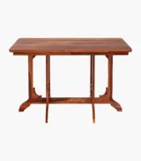 Cohoon Sheesham Wood 6 Seater Dining Table Set (Honey Finish) - Image 4