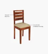 Adwin Sheesham Wood 6 Seater with Bench Dining Table Set with Extendable Table Top (Honey Finish) - Image 4