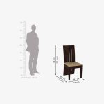 Terex 2 Seater Dining Set (Walnut Finish) - Image 4