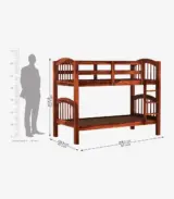 Dorla Sheesham Wood Bunk Bed without Storage (Honey Finish) - Image 3