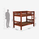 Becky Bunk Bed Without Storage (Honey Finish) - Image 4