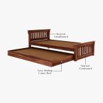 Kendra Trundle Bed (Honey Finish) - Image 4