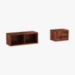 Lynton Study Table with Table-Top Storage (Honey Finish) - Image 4