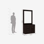 Howler Dressing Table (Walnut Finish) - Image 4