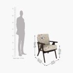 Crisper Lounge Chair (Cotton, Cream Robins) - Image 4