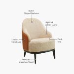 Blair Arm Chair (Ginger bread) - Image 4
