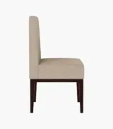 Omnega Sheesham Wood Frame with Cushioned Velvet Seating Lounge Chair (Sand Beige with Walnut Finish) - Image 4