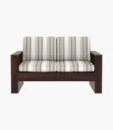 Wonster Sheesham Wood Sofa Set with 3+1+1 Seating (Walnut Finish) - Image 4