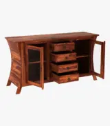 Revelka Sheesham Wood Sideboard and Cabinet (Honey Finish) - Image 4