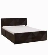Ritrmo Sheesham Wood Queen Size Bed with Box Storage (Provincial Teak Finish) - Image 4