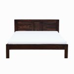 Pemplona Sheesham Wood Queen Size Bed without Storage (Teak Finish) - Image 4