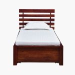 Stigen Sheesham Wood Single Bed With Drawer Storage In Scratch Resistant Honey Oak Finish - Image 4