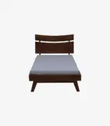 Serrento Solid Wood Single Bed without Storage (Tubbaq Finish) - Image 4