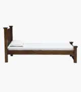 Cortagena Sheesham Wood Single Bed without Storage (Provincial Teak Finish) - Image 5