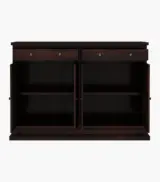 Celton Sheesham Wood Sideboard and Cabinets Two Drawers (Walnut Finish) - Image 5