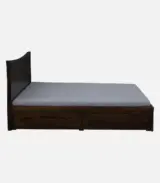 Agenic Sheesham Wood King Size Bed with Drawer Storage (Provincial Teak Finish) - Image 2