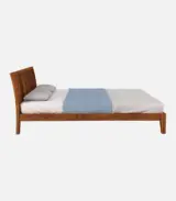 Luxurious Sheesham Wood King Size Bed without Storage (Brown Finish) - Image 7