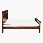 Donetask Sheesham Wood Queen Size Bed without Storage (Provincial Teak Finish) - Image 5