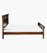 Donetask Sheesham Wood Queen Size Bed without Storage (Provincial Teak Finish) - Image 5