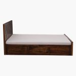Cheb Sheesham Wood Queen Size Bed in Provincial Teak Finish With Box Storage - Image 5