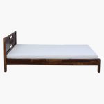 Mitsy Z Sheesham Wood Queen Size Bed in Scratch Resistant Provincial Teak Finish - Image 5