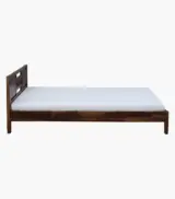 Misty Sheesham Wood Queen Size Bed without Storage (Provincial Teak Finish) - Image 5