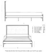 Norredro Solid Mango Wood King Size Bed without Storage (Brown Finish) - Image 5