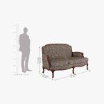 Margret 2 Seater Sofa (Cotton, Grey Robins) - Image 5