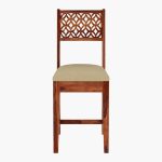 Cambrey 6 Seater Dining Set with Cushioned Chair (Honey Finish) - Image 5