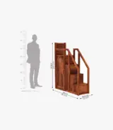 Blossom Sheesham Wood Bunk Bed with Drawer Storage (Honey Finish) - Image 5