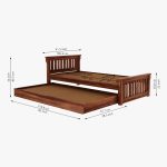 Kendra Trundle Bed (Honey Finish) - Image 5