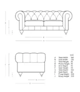 Wonston Two Seater Sofa Set (Brown Finish) - Image 5