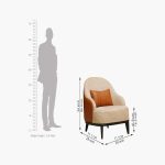 Blair Arm Chair (Ginger bread) - Image 5