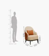 Pitblair Sheesham Wood Frame with Cushioned Velvet Seating Arm Chair (Walnut Finish) - Image 5