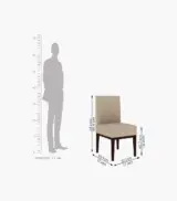 Omnega Sheesham Wood Frame with Cushioned Velvet Seating Lounge Chair (Sand Beige with Walnut Finish) - Image 5