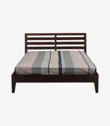 Purely Sheesham Wood King Size Bed without Storage (Walnut Finish) - Image 3