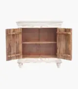 Liker Solid Mango Wood Sideboard and Cabinet (Two Tone White Finish) - Image 5