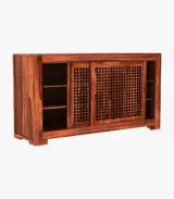 Hurtendo Sheesham Wood Sideboard and Cabinet (Honey Finish) - Image 5