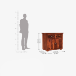 Cambrey Mini Sheesham wood Sideboard and Cabinet - Image 5