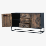 Tunis Metal Living Room Cabinets and Sideboard - Image 5