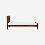 Le Siramika Sheesham Wood Single Bed In Honey Oak Finish - Image 5