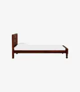 Almora Sheesham Wood Single Bed without Storage (Honey Oak Finish) - Image 5