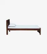 Mourconing Sheesham Wood Single Bed without Storage (Rustic Teak Finish) - Image 5