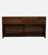 Wedolf Sheesham Wood King Size Bed with Box Storage (Rustic Teak Finish) - Image 4