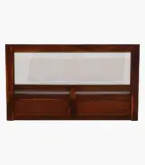 Dyjon Sheesham Wood Queen Size Bed with Box Storage (Honey Oak Finish) - Image 6