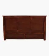 Adolf Sheesham Wood Queen Size Bed with Box Storage (Honey Oak Finish) - Image 6