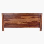 Osage Sheesham Wood Platform Queen Size Bed in Walnut Finish - Image 6